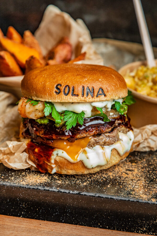 Solina stamped burger